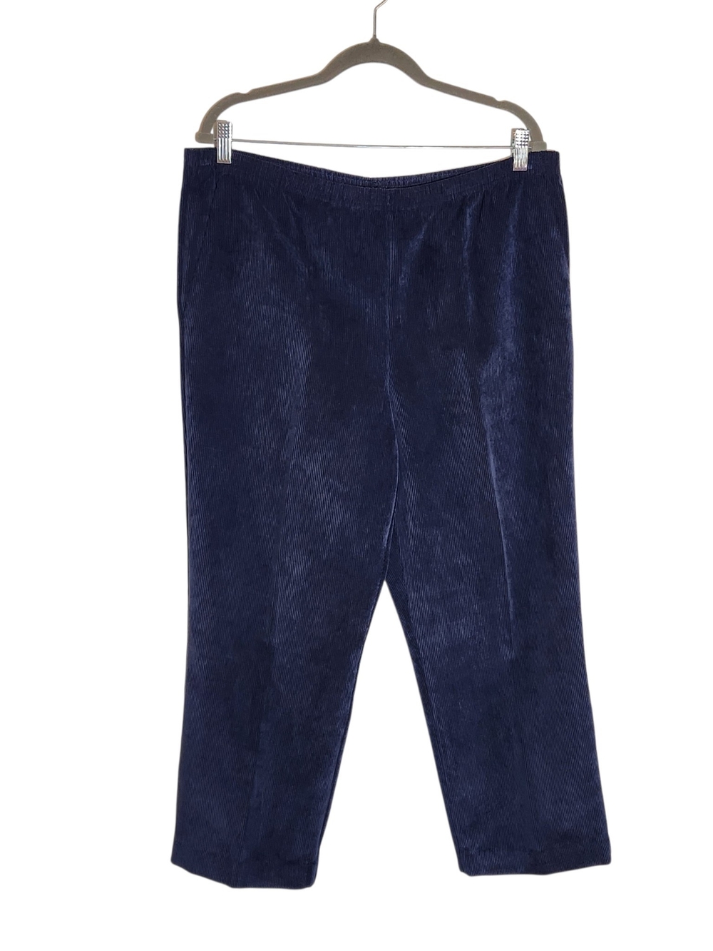 Alfred Dunner Navy Corduroy Pull-On Pants Size 12
